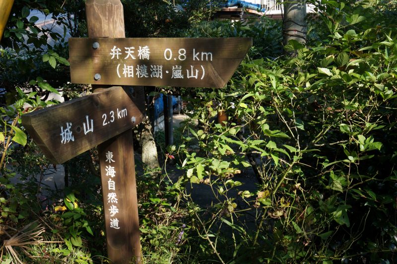 富士見茶屋前の標識